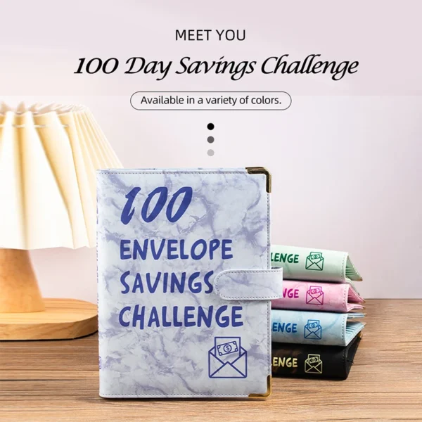 100 Envelope Challenge Binder Budgeting Binder Planner Book $5,050 Savings Challenges Binders Cash Money Organizer Envelopes